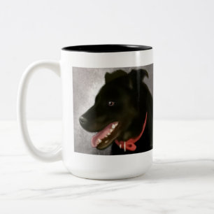 Black Labrador Two Toned Mug