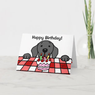 Black Labrador watching you Kitchen Card