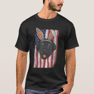 Black Labradors Patriotic Dog Breed Pet Owner T-Shirt