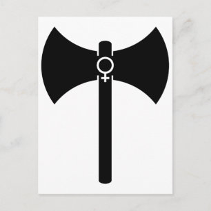 Black Labrys Postcard