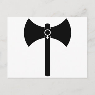 Black Labrys Postcard