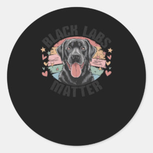 Black Labs Funny Labrador Graphic Tee Sticker 