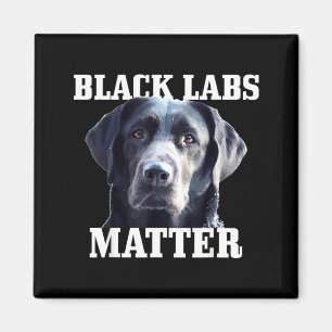 Black Labs Labrador Retriever Mum Dad Dog Lover Magnet