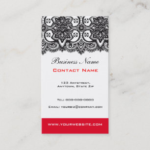 Black Lace Business Card