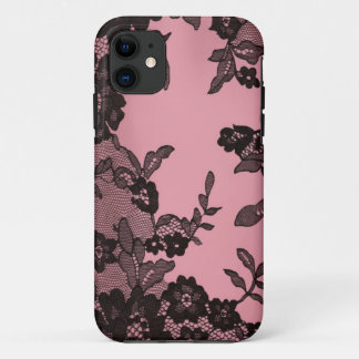 Black lace iPhone 11 case
