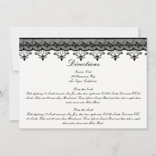 Black Lace Direction Cards