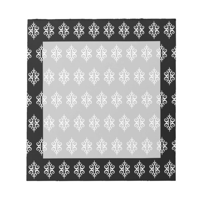 Black Lace Notepad (Front)
