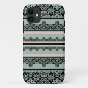 Black lace , openwork  iPhone 11 case