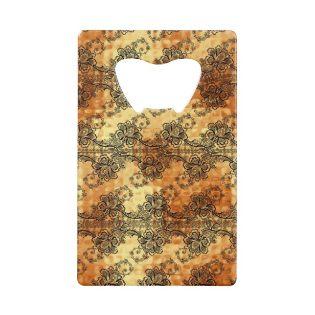 Black Lace over Shimmering Gold (Front)