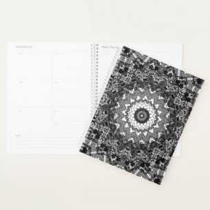 Black lace planner