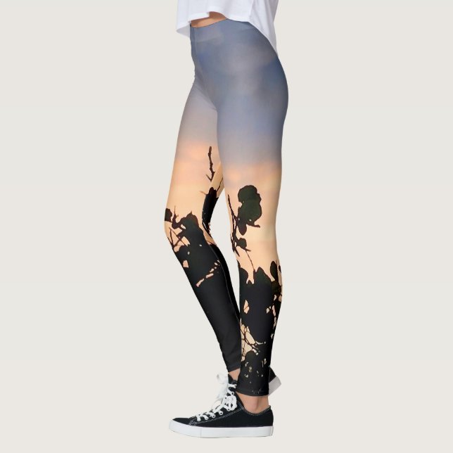 Black Lace Sunset Leggings (Left)