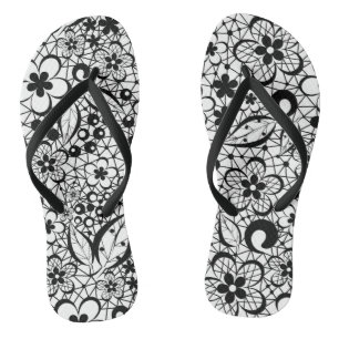 Black lace thongs