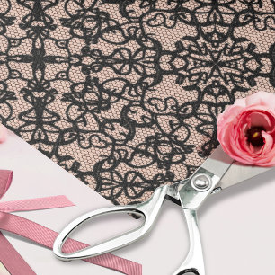 Black Lace Vintage Costume - Decoupage Craft Tissue Paper