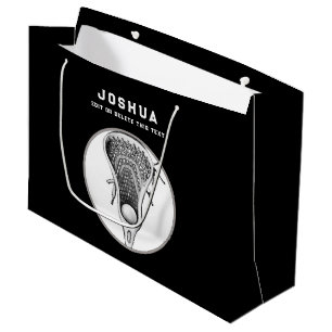 Black Lacrosse Large Gift Bag