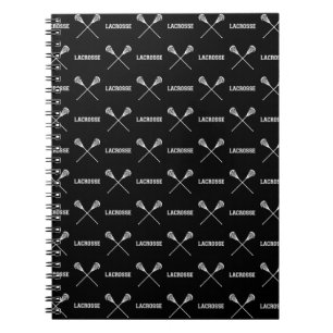 Black Lacrosse Sticks Notebook