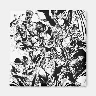 Black Lantern Corps - Black and White Magnet
