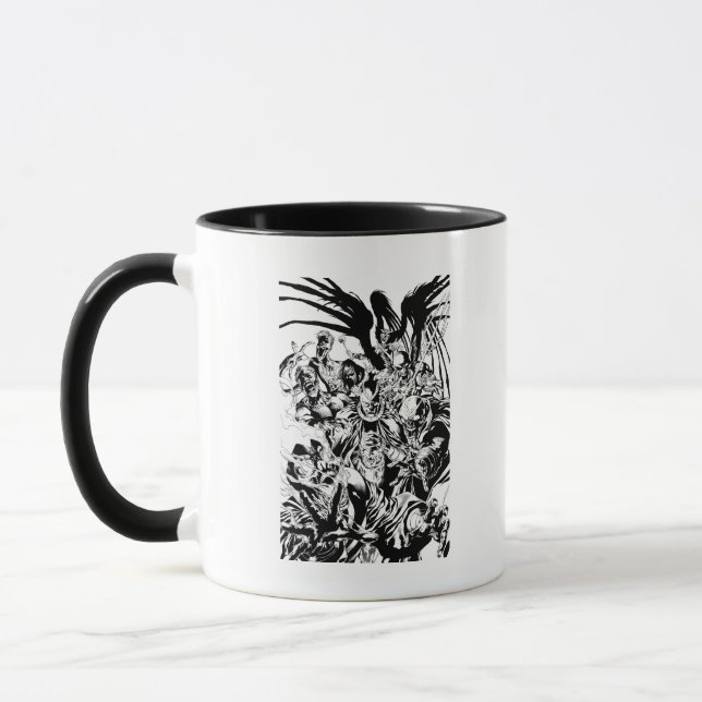 Black Lantern Corps - Black and White Mug (Left)