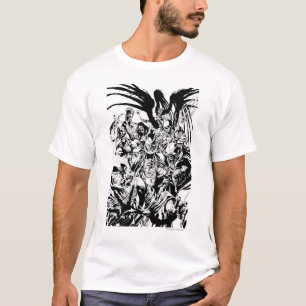 Black Lantern Corps - Black and White T-Shirt
