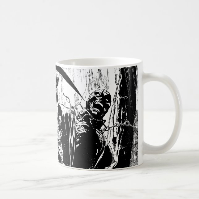 Black Lantern Corps Panel - Black and White Coffee Mug (Right)