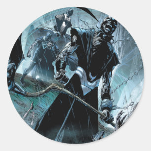 Black Lantern Corps Panel Classic Round Sticker