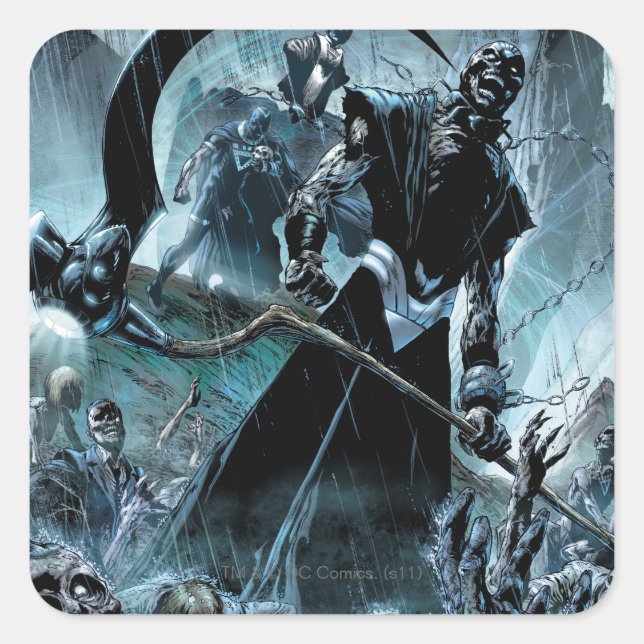 Black Lantern Corps Panel Square Sticker (Front)