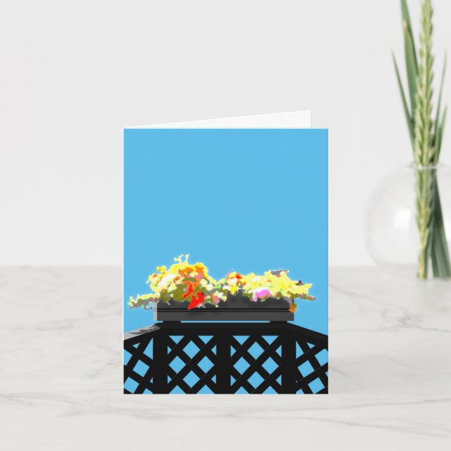black lattice note card (Front)