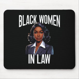Black Lawyer African American Attorney Black Histo Mouse Pad