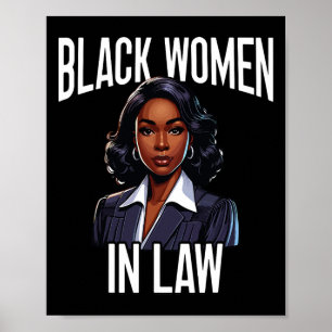 Black Lawyer African American Attorney Black Histo Poster