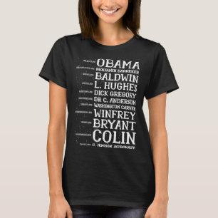 Black Leader Quotes Men Women Kids Black History M T-Shirt