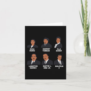 Black Leaders Inspiring Black History African Amer Card