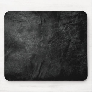 Black Leather Abstract Mouse Pad