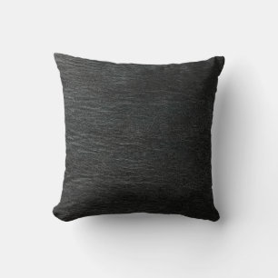 Black Leather American MoJo Pillow