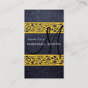 Black Leather Business Card