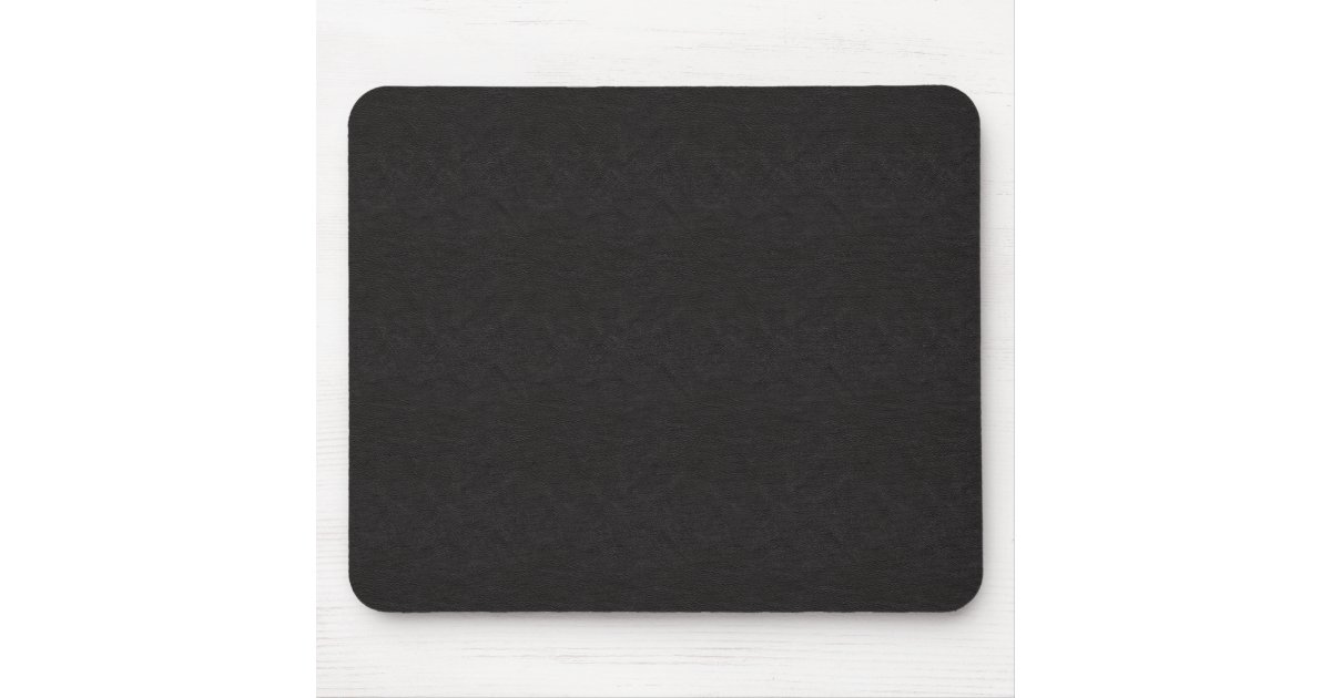 Black Leather Mouse Pad Zazzle