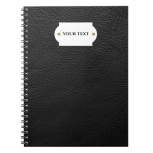 Black leather  notebook