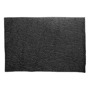 Black leather: seamless closeup texture. pillowcase