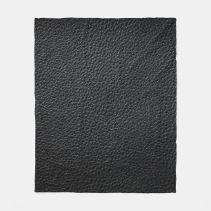 Black leather texture and backgroundleather,textur fleece blanket