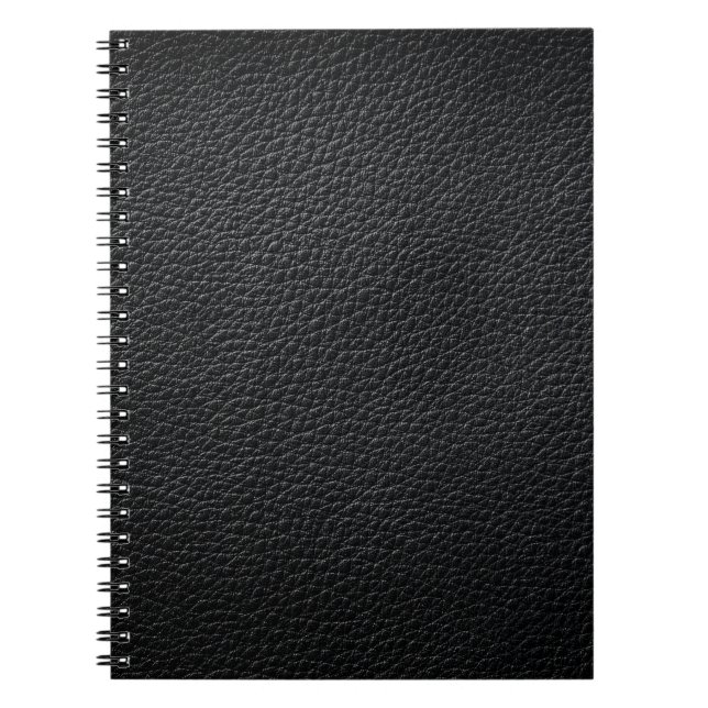 Black leather texture and backgroundleather,textur notebook (Front)