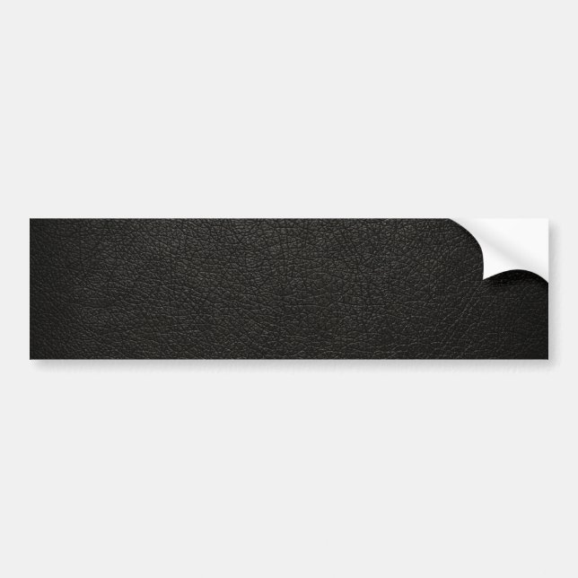 Black Leather Texture Background Bumper Sticker (Front)