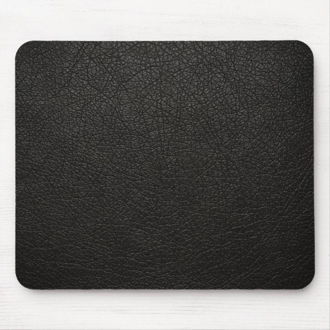 Black Leather Texture Background Mouse Pad (Front)