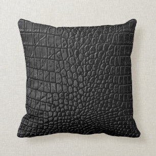 Black leather texture cushion