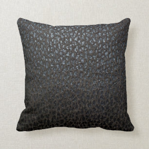 Black Leather Texture Cushion