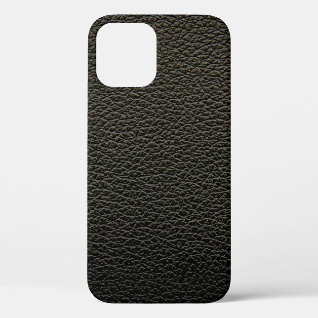 Black leather texture or background. abstract,anim Case-Mate iPhone case (Back)