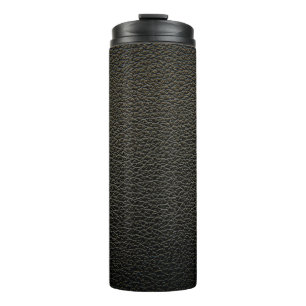 Black leather texture or background. abstract,anim thermal tumbler