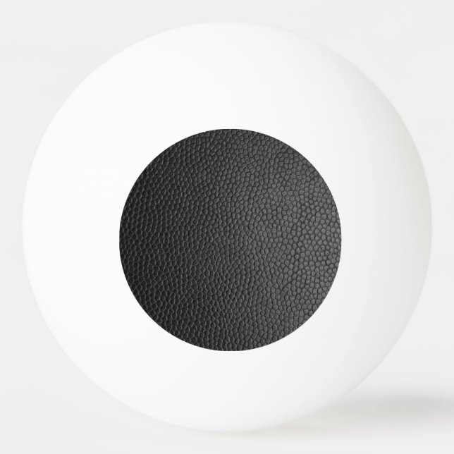 Black Leather Texture Ping Pong Ball (Front)