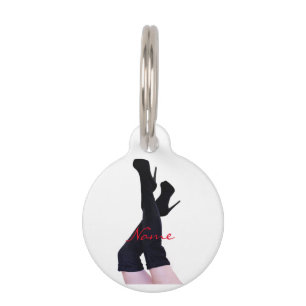 Black Leather Thigh-high Boots Thunder_Cove Pet Tag