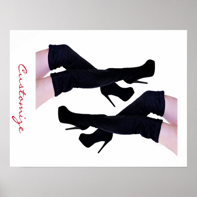 Black Leather Thigh-high Boots Thunder_Cove Poster (Front)