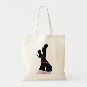 Black Leather Thigh-high Boots Thunder_Cove Tote Bag