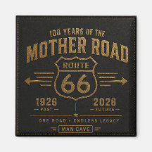 Black Leatherlike 100 Years Of The Mother Road