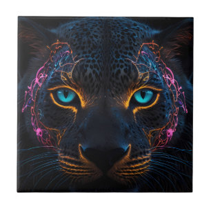 Black Leopard Ceramic Tile Sets